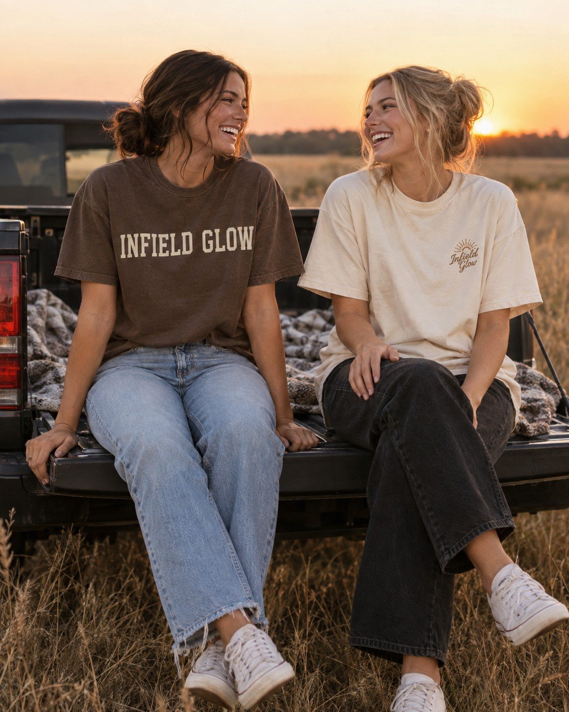Oklahoma Sunset — Infield Glow campaign photo