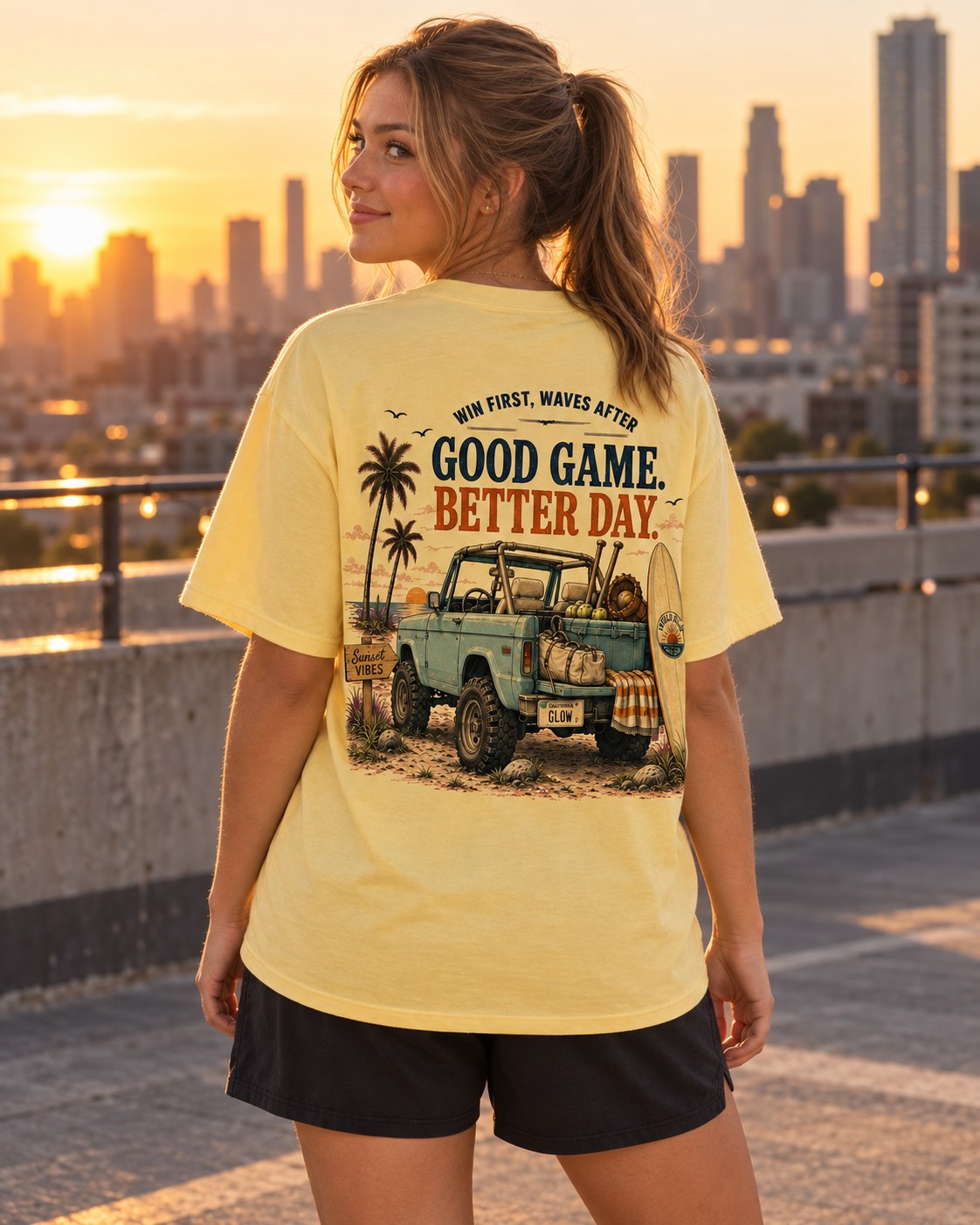 Above It All — Infield Glow campaign photo
