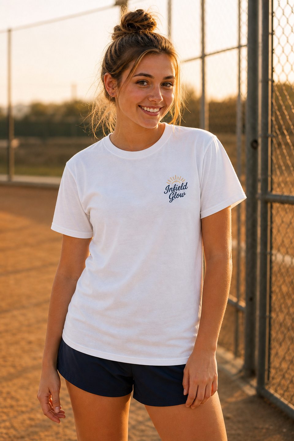 Softball is a Lifestyle Tee in White — front view